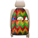 Zig Zag Reggae Pattern Print Car Seat Organizers
