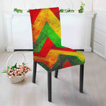 Zig Zag Reggae Pattern Print Dining Chair Slipcover
