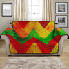 Zig Zag Reggae Pattern Print Loveseat Protector