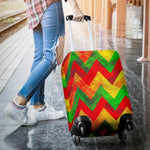 Zig Zag Reggae Pattern Print Luggage Cover GearFrost