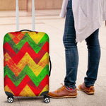 Zig Zag Reggae Pattern Print Luggage Cover GearFrost