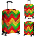 Zig Zag Reggae Pattern Print Luggage Cover GearFrost