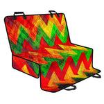 Zig Zag Reggae Pattern Print Pet Car Back Seat Cover