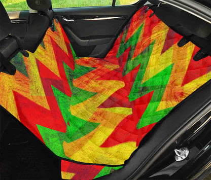 Zig Zag Reggae Pattern Print Pet Car Back Seat Cover