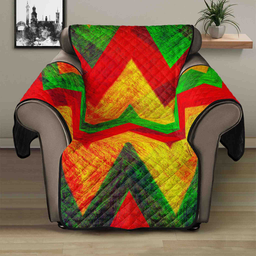 Zig Zag Reggae Pattern Print Recliner Protector