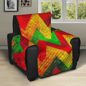 Zig Zag Reggae Pattern Print Recliner Protector