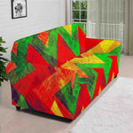 Zig Zag Reggae Pattern Print Sofa Cover