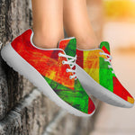 Zig Zag Reggae Pattern Print Sport Shoes GearFrost