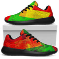 Zig Zag Reggae Pattern Print Walking Shoes