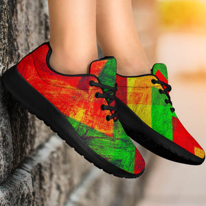 Zig Zag Reggae Pattern Print Sport Shoes GearFrost