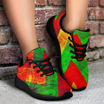 Zig Zag Reggae Pattern Print Sport Shoes GearFrost