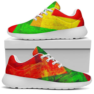 Zig Zag Reggae Pattern Print Sport Shoes GearFrost