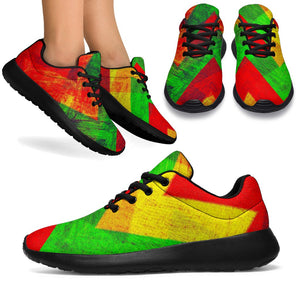 Zig Zag Reggae Pattern Print Sport Shoes GearFrost