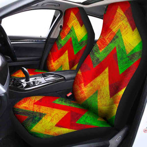 Zig Zag Reggae Pattern Print Universal Fit Car Seat Covers