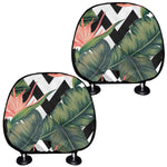 Zig Zag Tropical Pattern Print Car Headrest Covers