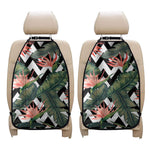Zig Zag Tropical Pattern Print Car Seat Organizers