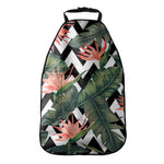 Zig Zag Tropical Pattern Print Car Seat Organizers