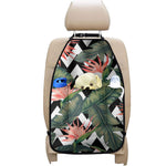 Zig Zag Tropical Pattern Print Car Seat Organizers