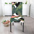 Zig Zag Tropical Pattern Print Dining Chair Slipcover
