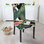 Zig Zag Tropical Pattern Print Dining Chair Slipcover