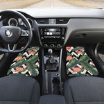 Zig Zag Tropical Pattern Print Front and Back Car Floor Mats