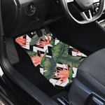 Zig Zag Tropical Pattern Print Front and Back Car Floor Mats