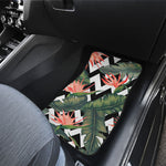 Zig Zag Tropical Pattern Print Front and Back Car Floor Mats