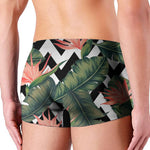 Zig Zag Tropical Pattern Print Men's Boxer Briefs