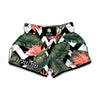 Zig Zag Tropical Pattern Print Muay Thai Boxing Shorts