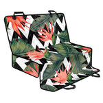 Zig Zag Tropical Pattern Print Pet Car Back Seat Cover