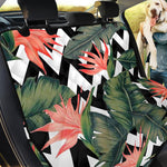 Zig Zag Tropical Pattern Print Pet Car Back Seat Cover