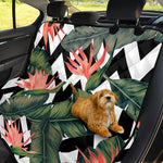 Zig Zag Tropical Pattern Print Pet Car Back Seat Cover