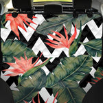 Zig Zag Tropical Pattern Print Pet Car Back Seat Cover