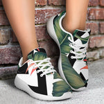 Zig Zag Tropical Pattern Print Sport Shoes GearFrost