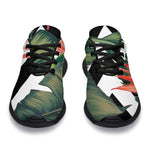 Zig Zag Tropical Pattern Print Sport Shoes GearFrost