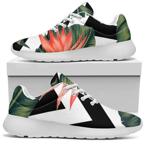 Zig Zag Tropical Pattern Print Sport Shoes GearFrost