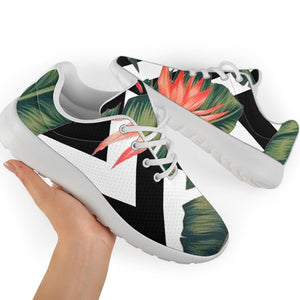 Zig Zag Tropical Pattern Print Sport Shoes GearFrost