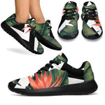 Zig Zag Tropical Pattern Print Sport Shoes GearFrost