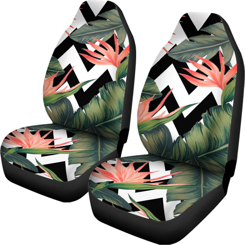 Zig Zag Tropical Pattern Print Universal Fit Car Seat Covers
