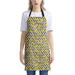 Zigzag Banana Pattern Print Apron