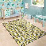 Zigzag Banana Pattern Print Area Rug
