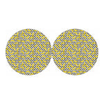 Zigzag Banana Pattern Print Car Coasters