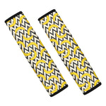 Zigzag Banana Pattern Print Car Seat Belt Covers