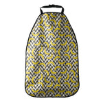Zigzag Banana Pattern Print Car Seat Organizers