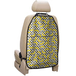 Zigzag Banana Pattern Print Car Seat Organizers