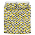 Zigzag Banana Pattern Print Duvet Cover Bedding Set