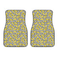 Zigzag Banana Pattern Print Front Car Floor Mats
