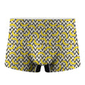 Zigzag Banana Pattern Print Men's Boxer Briefs