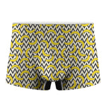 Zigzag Banana Pattern Print Men's Boxer Briefs