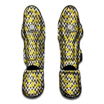 Zigzag Banana Pattern Print Muay Thai Shin Guard